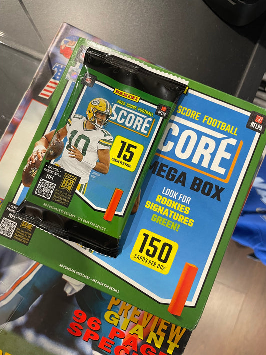 2025 Panini Score NFL Trading Card Pack – 15 Cards – Mega Box Pack