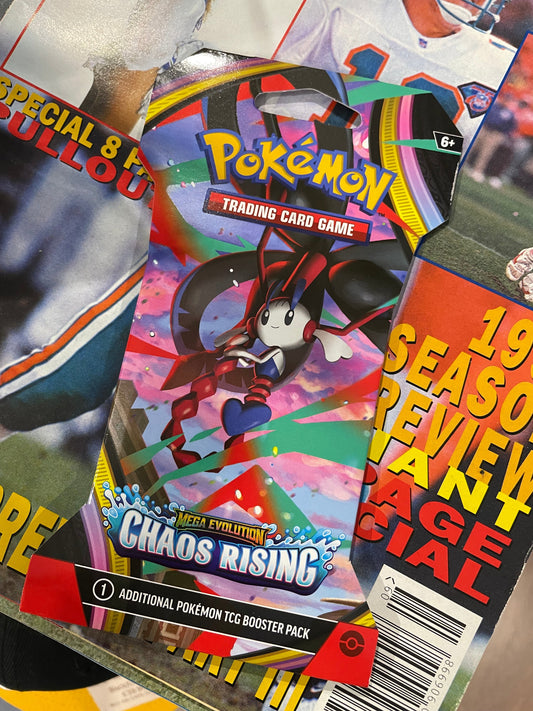 Pokémon Mega Evolution Chaos Rising Sleeved Booster Pack – English