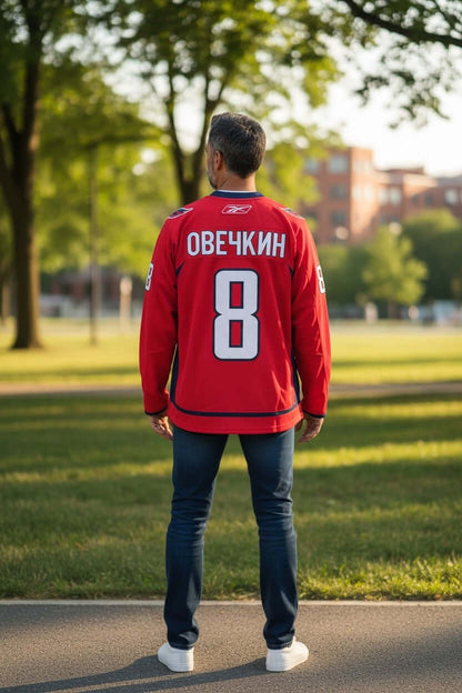 Alexander Ovechkin #8 Washington Capitals NHL Jersey - Reebok - Pre-loved