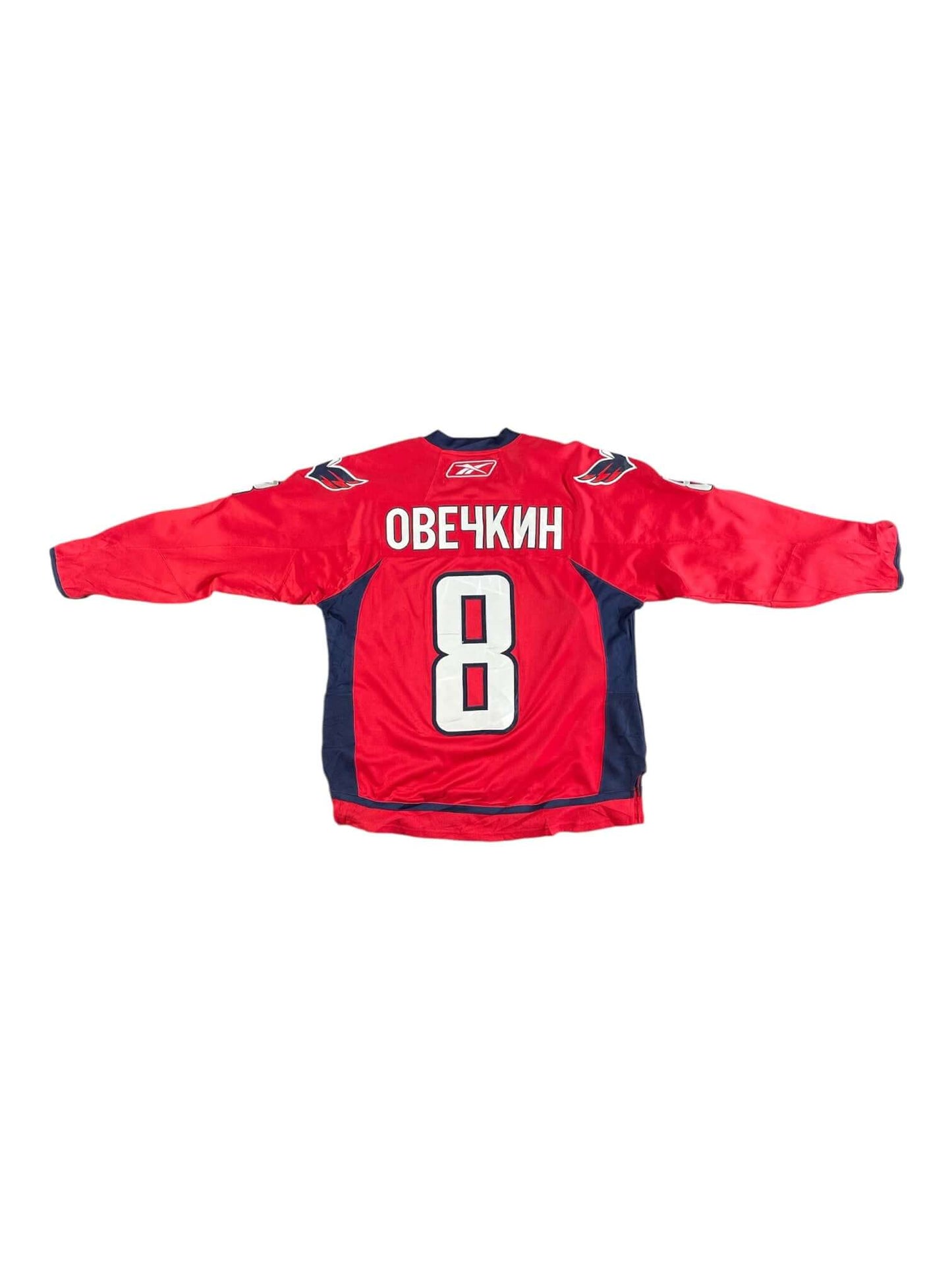 Alexander Ovechkin #8 Washington Capitals NHL Jersey (back)- Reebok - Pre-loved