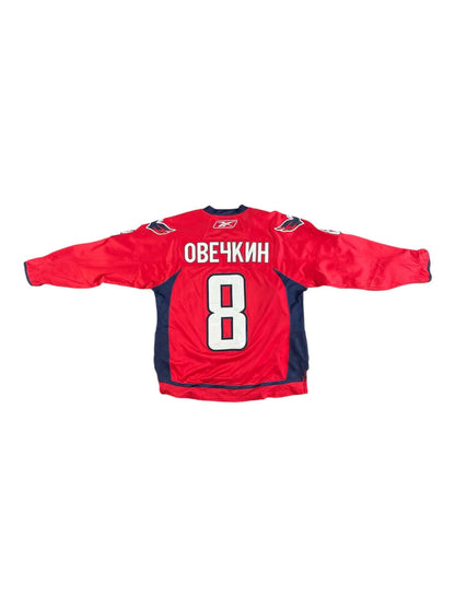 Alexander Ovechkin #8 Washington Capitals NHL Jersey (back)- Reebok - Pre-loved