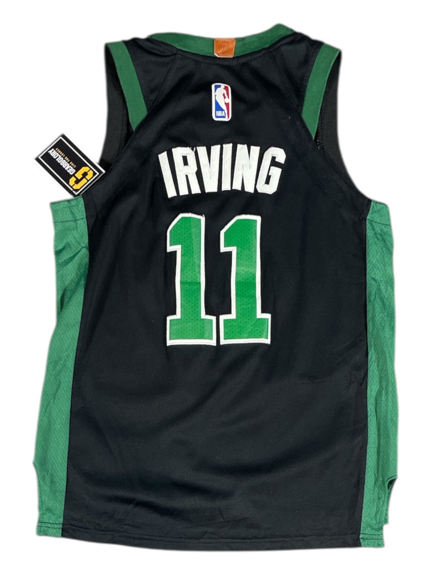 Vintage - Boston Celtics Kyrie Irving #11 Nike Jersey – Black/Green – Youth Medium