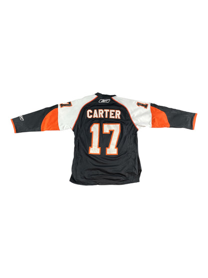 Vintage - Reebok Philadelphia Flyers Jeff Carter #17 NHL Jersey – Men’s Medium – Black Home Ice Hockey Shirt – Official Licensed