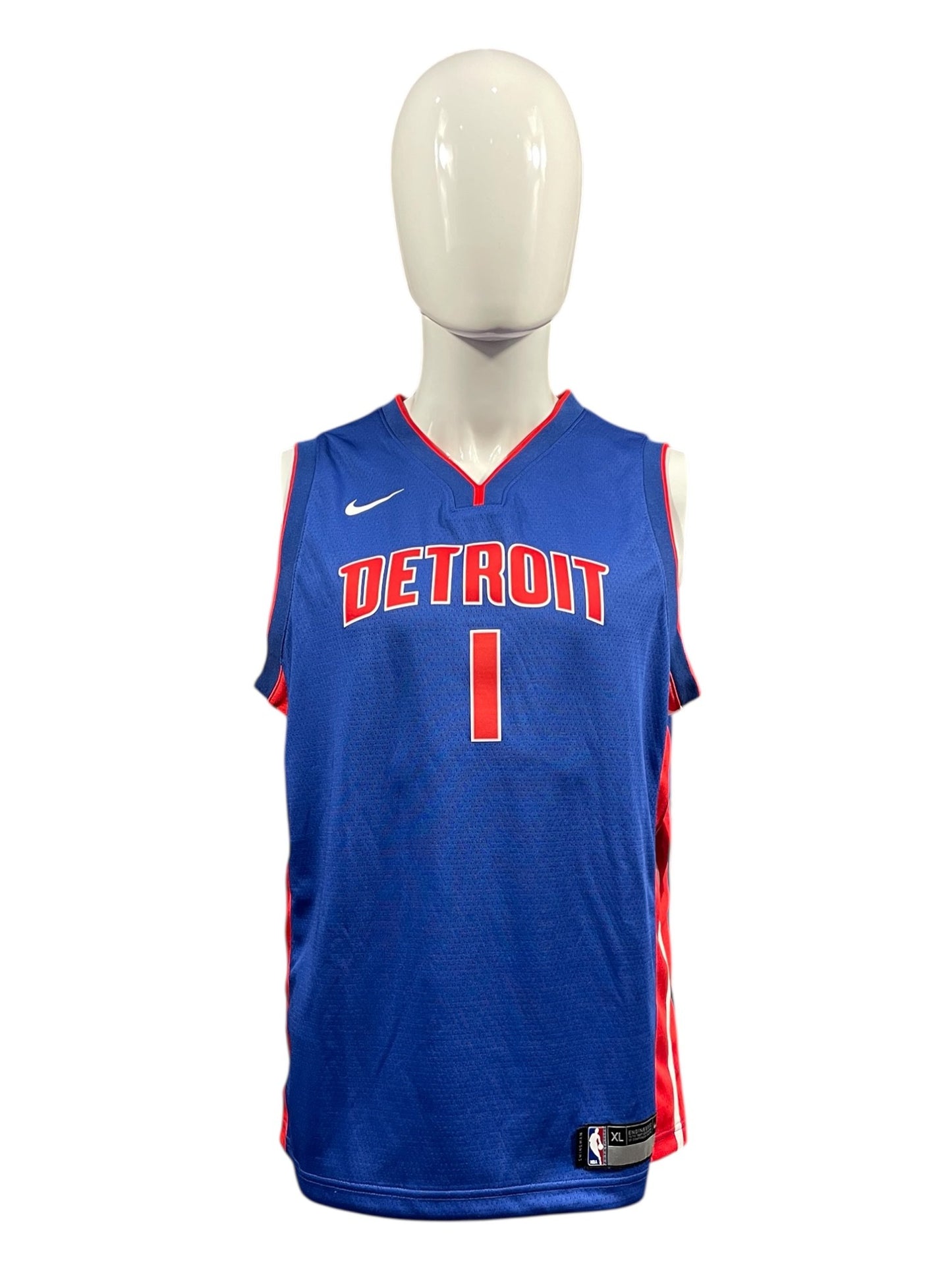 New NBA Swingman Jersey - Pistons #1 Jackson - Size XL - Colour Blue