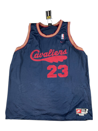 Cleveland Cavaliers LeBron James #23 Nike NBA Jersey – Navy/Red (Men’s 3XL, Pre-Loved)
