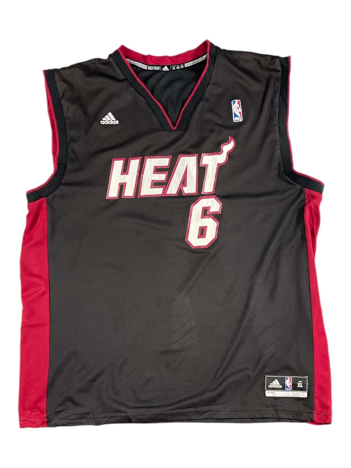 LeBron James #6 Miami Heat NBA Jersey (Front)- Adidas - Pre-loved