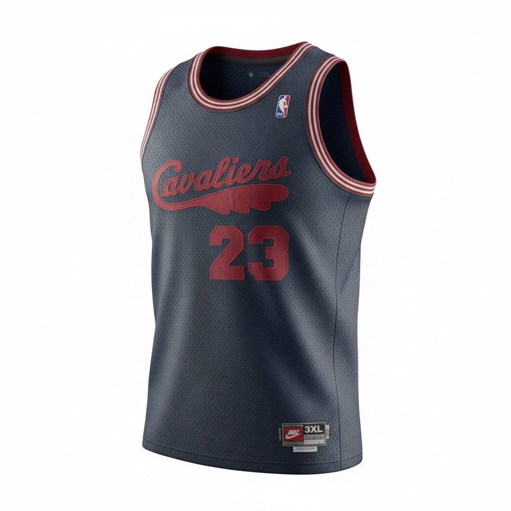 Cleveland Cavaliers LeBron James #23 Nike NBA Jersey – Navy/Red (Men’s 3XL, Pre-Loved)
