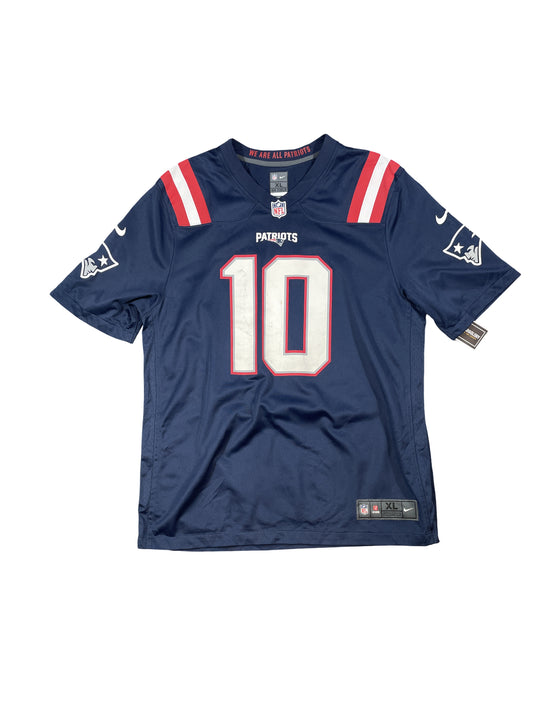 Vintage New England Patriots #10 Mac jones NFL Jersey - Navy - Men's XL