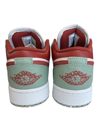 Air Jordan 1 Low Trainers – Mint Green & Red – UK 4.5