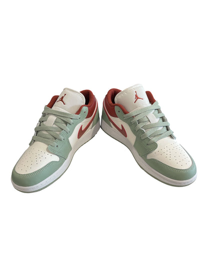 Air Jordan 1 Low Trainers – Mint Green & Red – UK 4.5