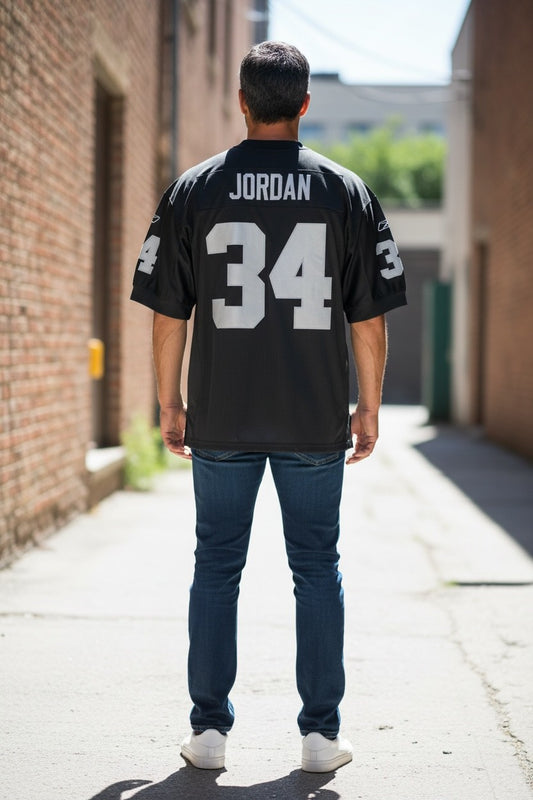 LaMont Jordan Oakland Raiders #34 NFL Jersey – Reebok Raiders Black Football Jersey XL