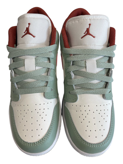 Air Jordan 1 Low Trainers – Mint Green & Red – UK 4.5