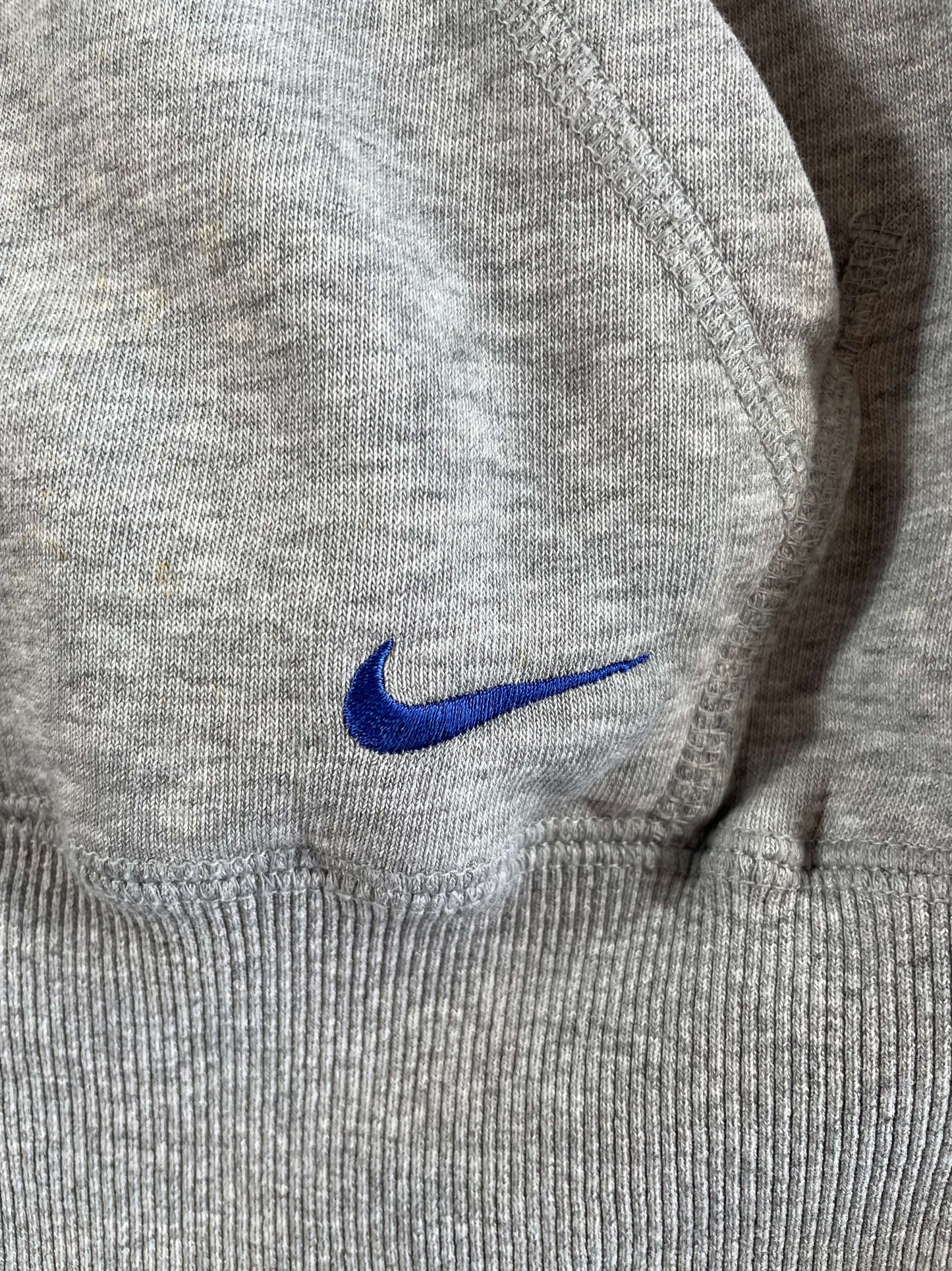 Nike 'Just Do It' Hoodie (stitched logo)- Grey - Pre-loved