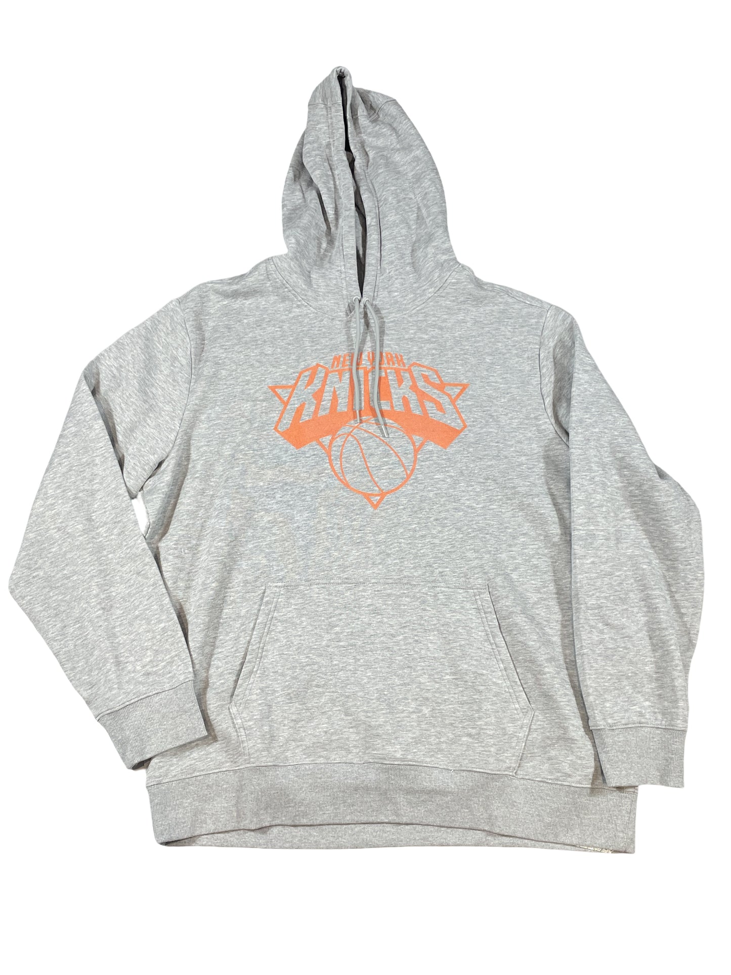 New York Knicks Grey Hoodie – Classic Logo | Official NBA Apparel