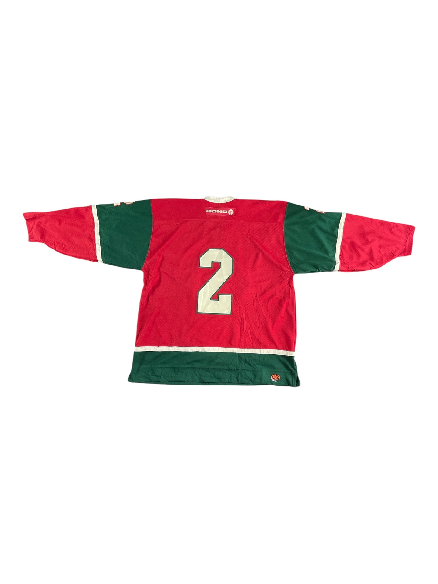 Vintage - Koho Minnesota Wild #2 NHL Jersey – Men’s XL – Red & Green Home Ice Hockey Shirt – Vintage Official Licensed
