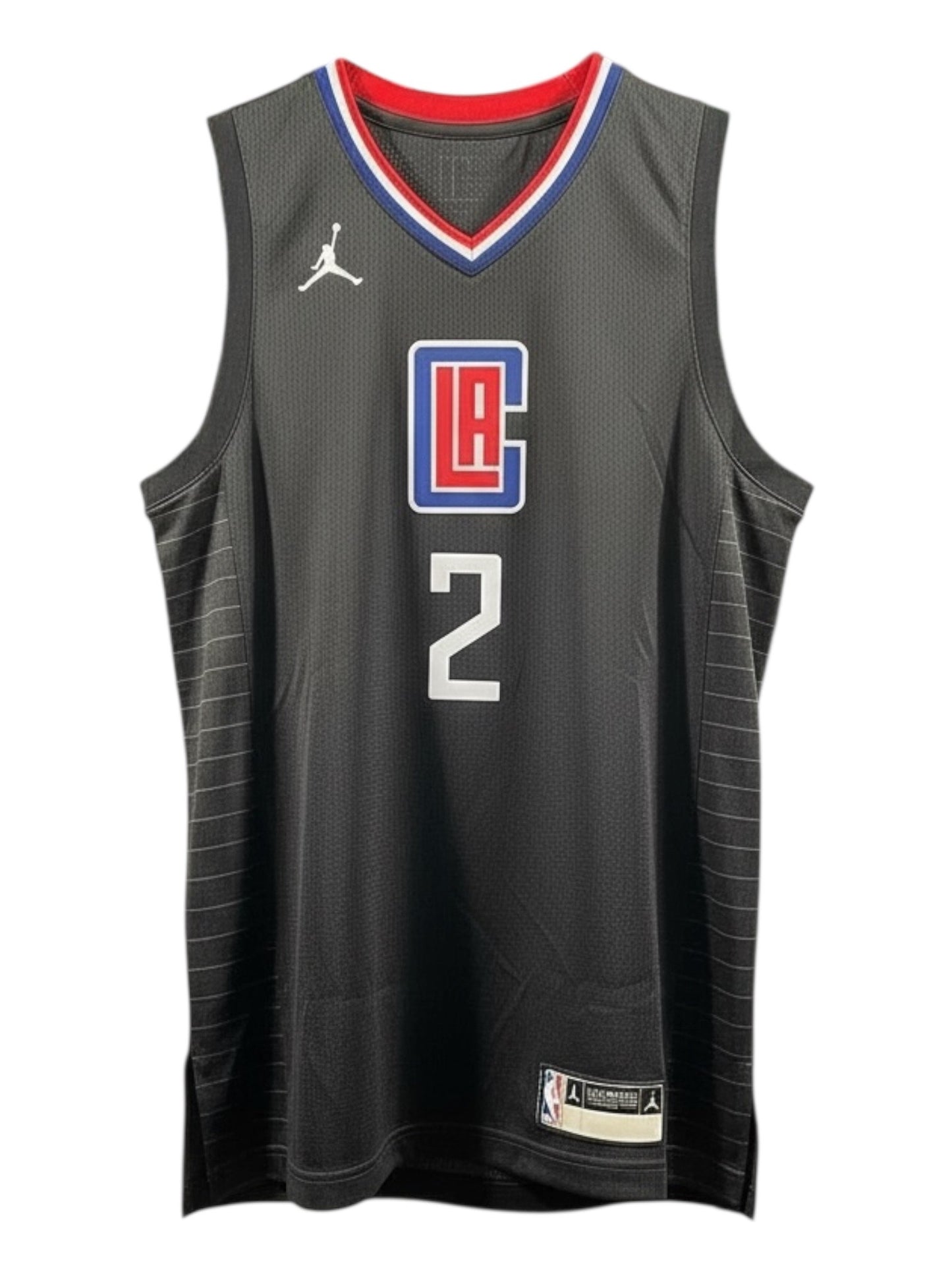 Kawhi Leonard #2 LA Clippers NBA Jersey – Black – Teen Large – Brand New