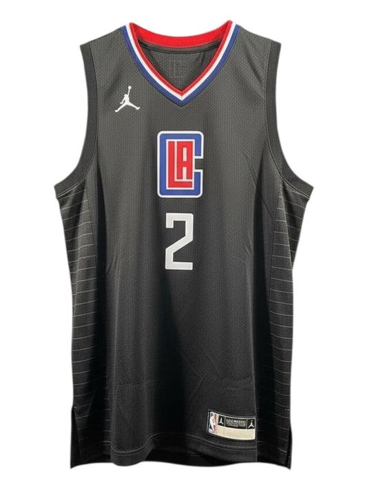 Kawhi Leonard #2 LA Clippers NBA Jersey – Black – Teen Large – Brand New