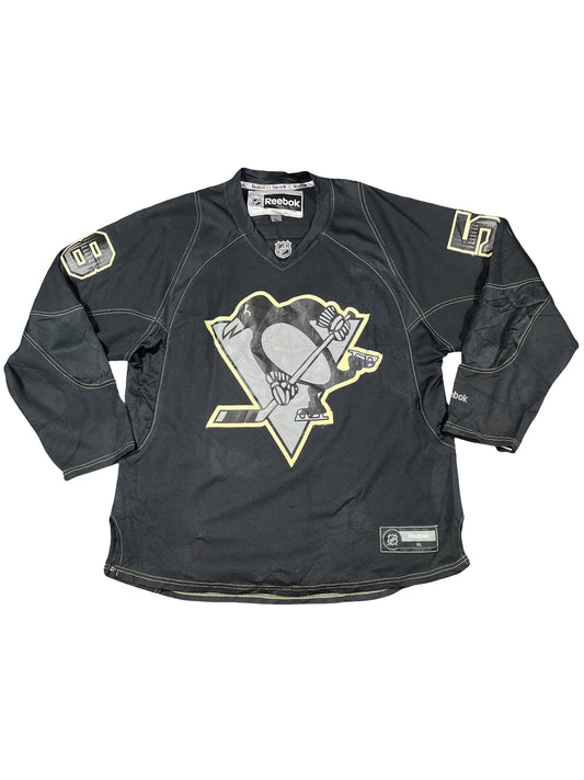 Vintage Pittsburgh Penguins Kris Letang #58 Reebok NHL Jersey - Black/Gold - Men’s XL