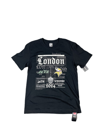 Fanatics NFL London 2024 Jets vs Vikings Match-Up Tee - Black - Men’s Medium