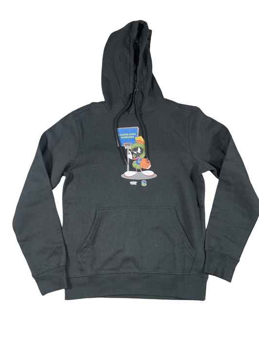 Golden State Warriors x Looney Tunes Marvin the Martian Hoodie – Black NBA Hoodie - Medium