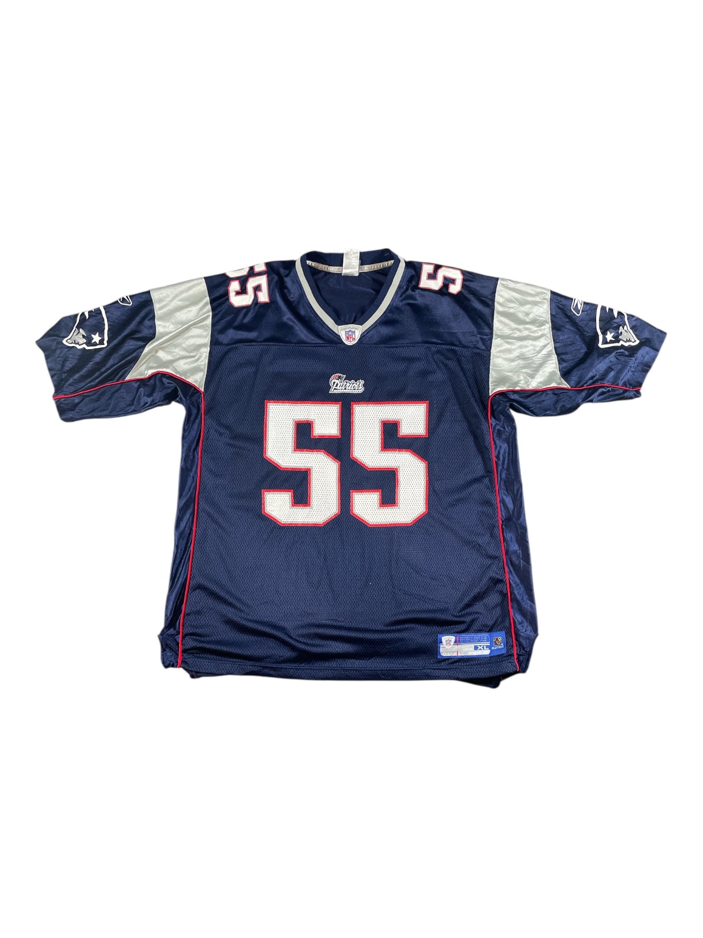 New England Patriots Willie McGinest #55 NFL Jersey – Navy (Pre-Loved)