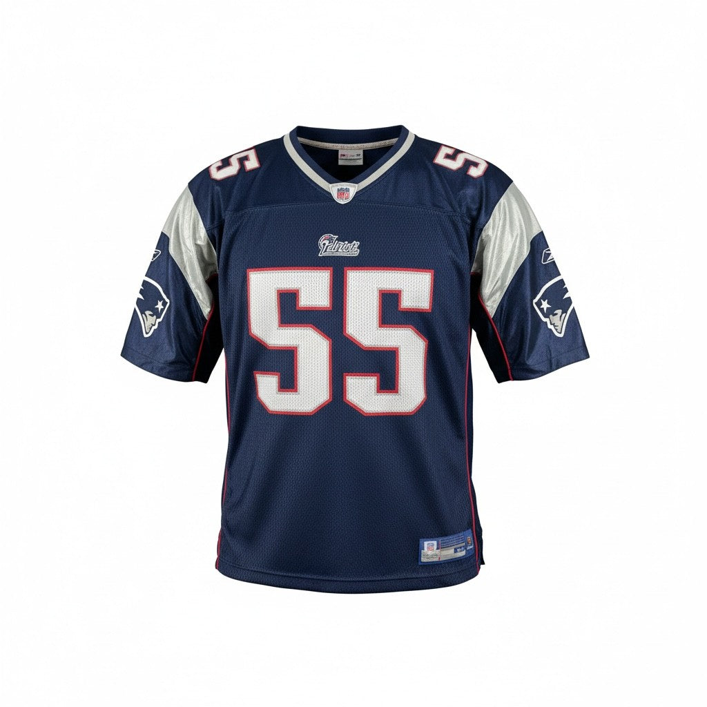 New England Patriots Willie McGinest #55 NFL Jersey – Navy (Pre-Loved)