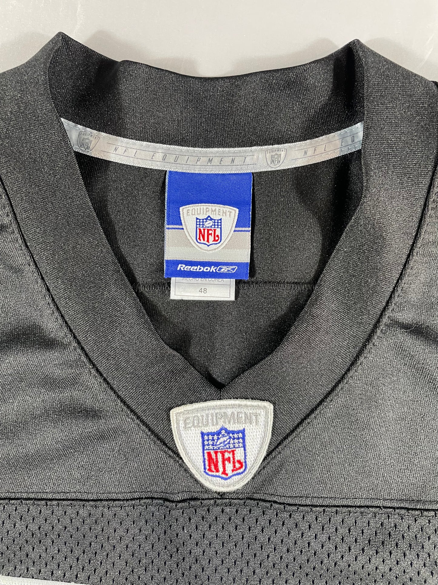 Randy Moss Oakland Raiders #18 NFL Jersey – Reebok Raiders Football Jersey Black XL