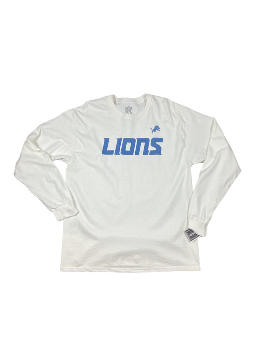 Vintage Detroit Lions NFL Graphic Long Sleeve Tee - Blue - Men’s XL