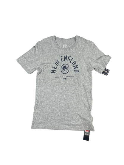 BNWT Team Apparel New England Patriots "Home of the Patriots" Tee – Grey – Size XS