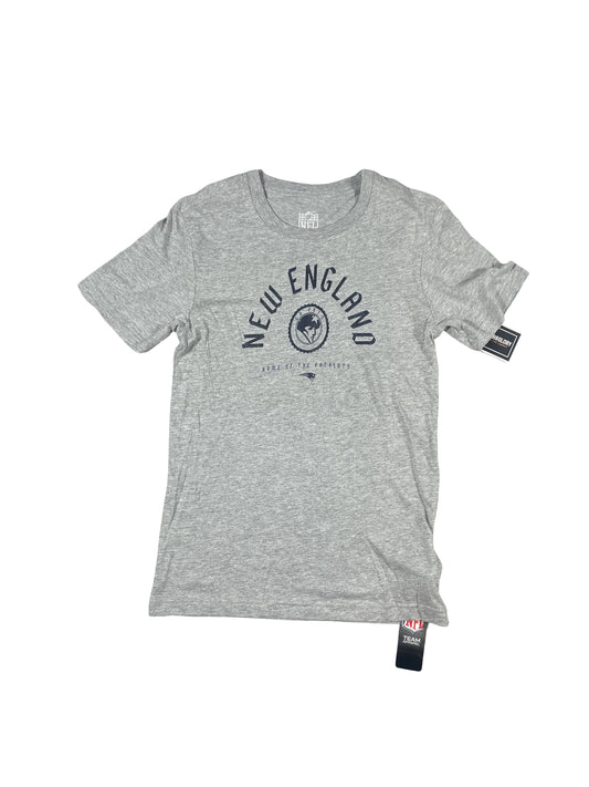 BNWT Team Apparel New England Patriots "Home of the Patriots" Tee – Grey – Size XS