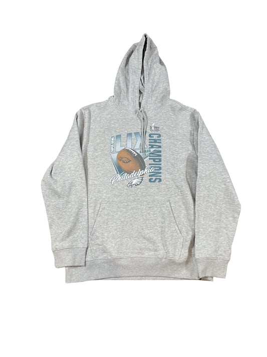 Philadelphia Eagles Super Bowl LIX Champions Hoodie – Grey | Official NFL