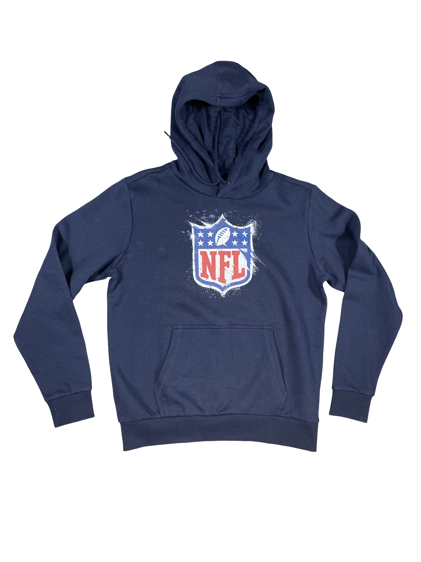 Official NFL Shield Logo Hoodie - Navy Blue - Size Small