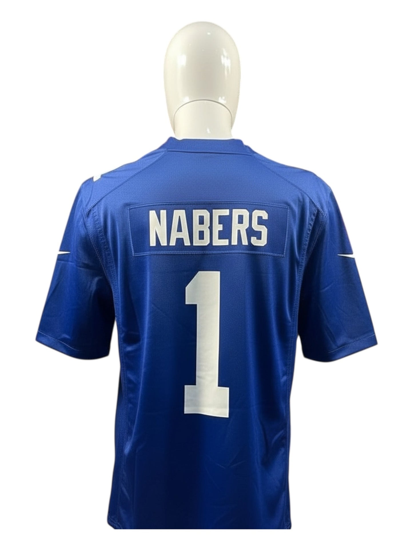 Malik Nabers #1 New York Giants NFL Jersey – Blue – Men’s – Brand New