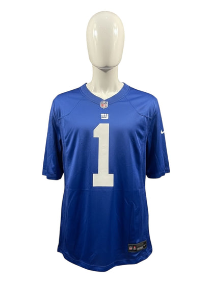 Malik Nabers #1 New York Giants NFL Jersey – Blue – Men’s – Brand New