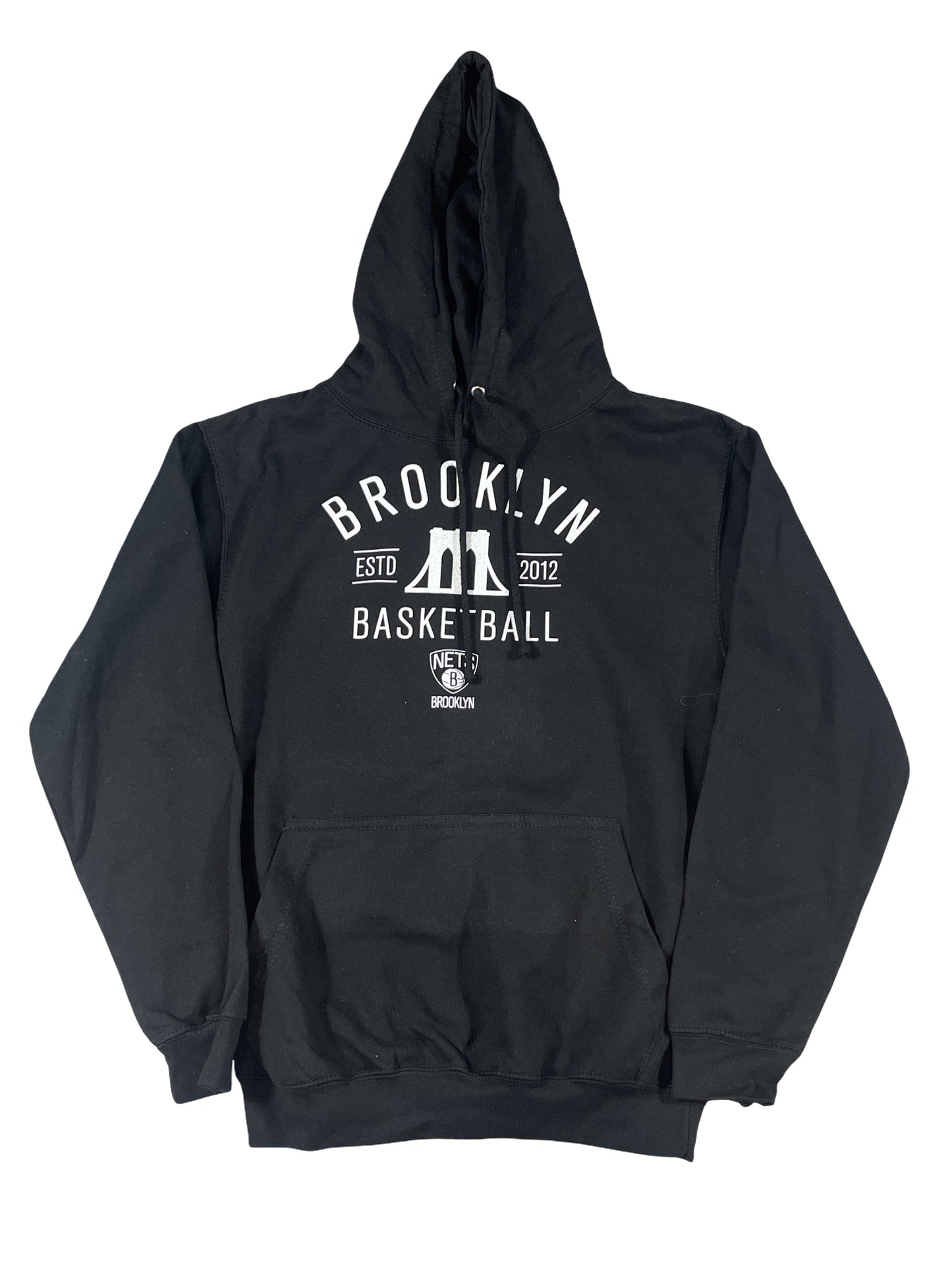 Brooklyn Nets Black Hoodie – NBA Basketball Logo Pullover Sweatshirt