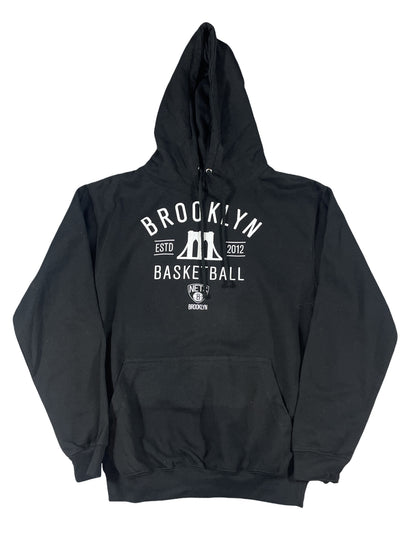 Brooklyn Nets Black Hoodie – NBA Basketball Logo Pullover Sweatshirt