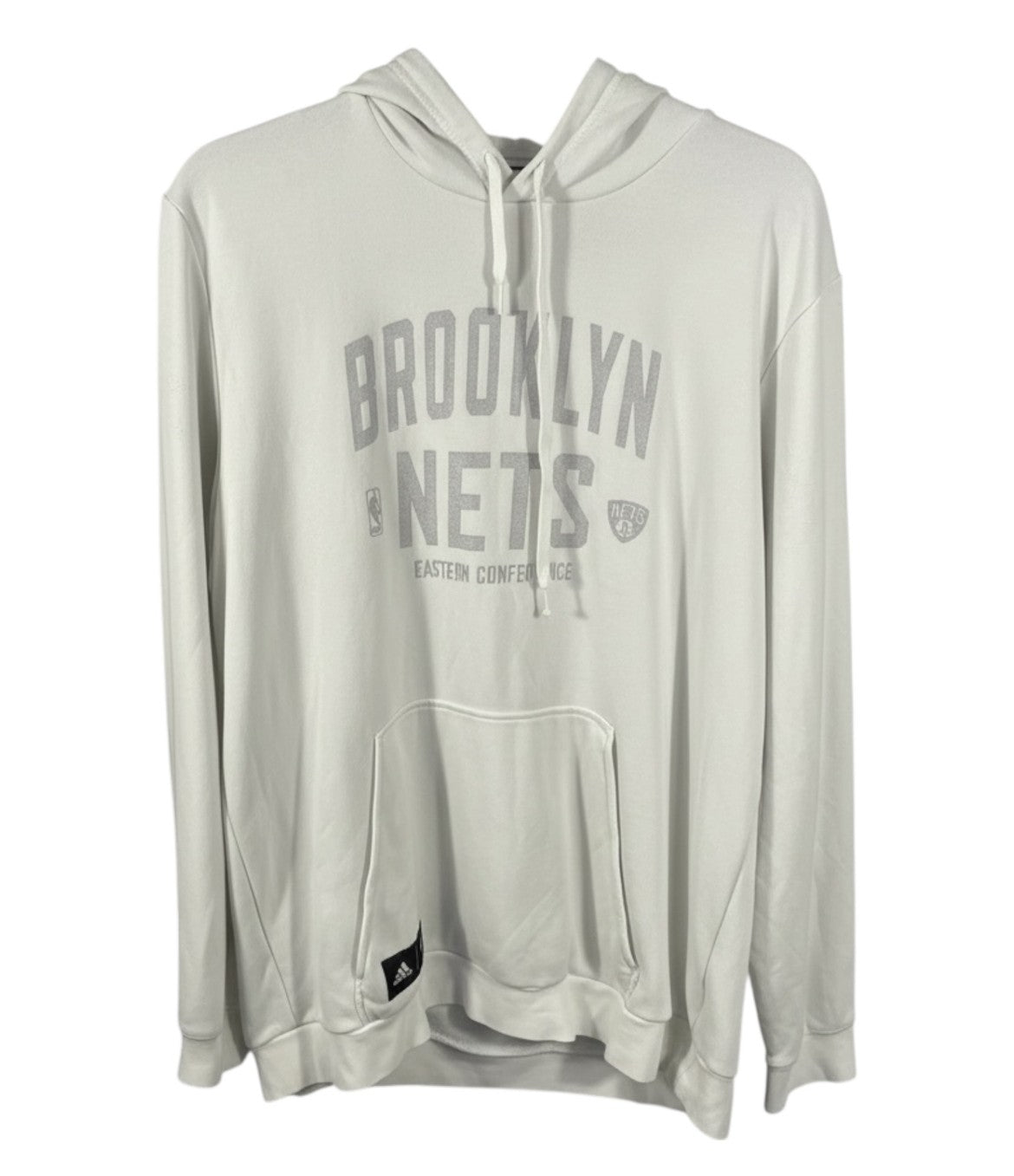 Vintage Brooklyn Nets Adidas Hoodie - 2012 Move Era - Men's L - NJ Shield Logo