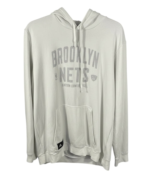Vintage Brooklyn Nets Adidas Hoodie - 2012 Move Era - Men's L - NJ Shield Logo