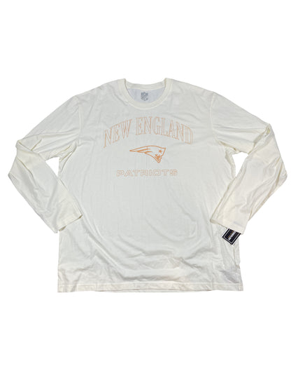BNWT - New England Patriots NFL "Neutral Collection" Long Sleeve Tee - Cream - Men’s 3XL