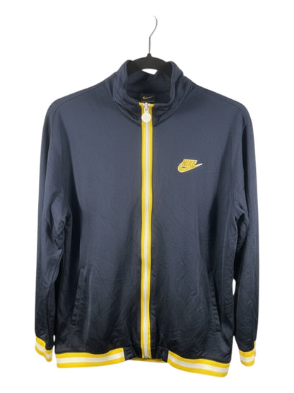 Nike Vintage Track Jacket – Navy & Yellow Full Zip (Pre-Loved)