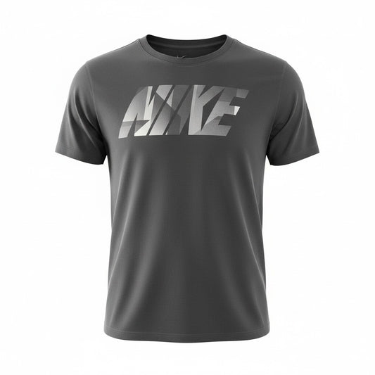 Nike Graphic Logo T-Shirt – Charcoal Grey (Pre-Loved)
