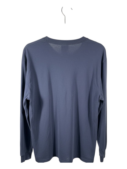 Nike Athletics Long Sleeve T-Shirt – Navy Minimal Logo Top (Pre-Loved)