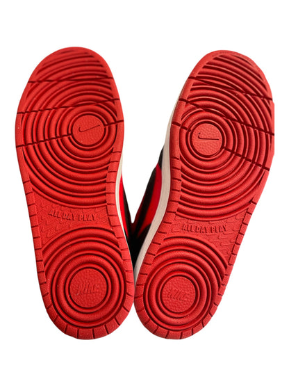 Nike Court Borough Low Recraft Trainers – Black Red – UK 4.5