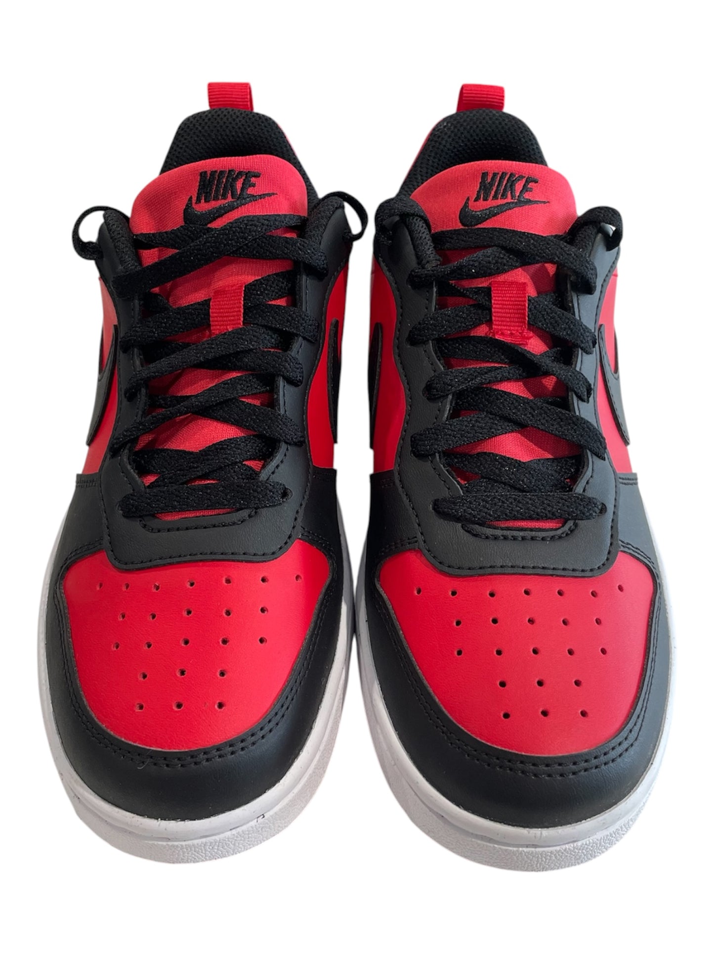Nike Court Borough Low Recraft Trainers – Black Red – UK 4.5