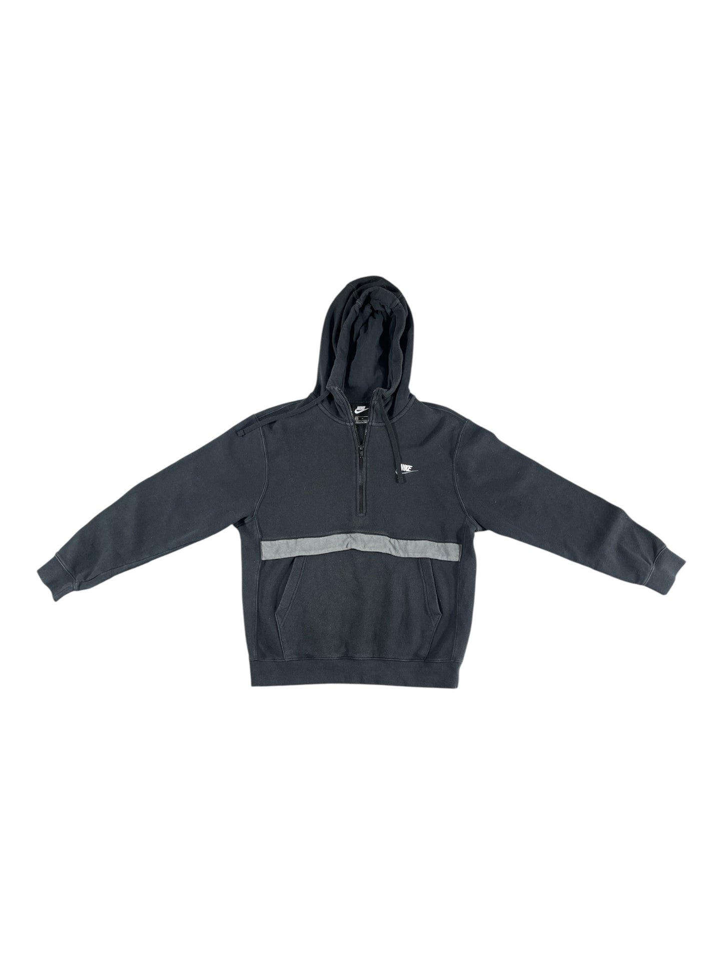 Vintage - Nike 1/4 Zip Hoodie Black & Grey – Men’s Medium