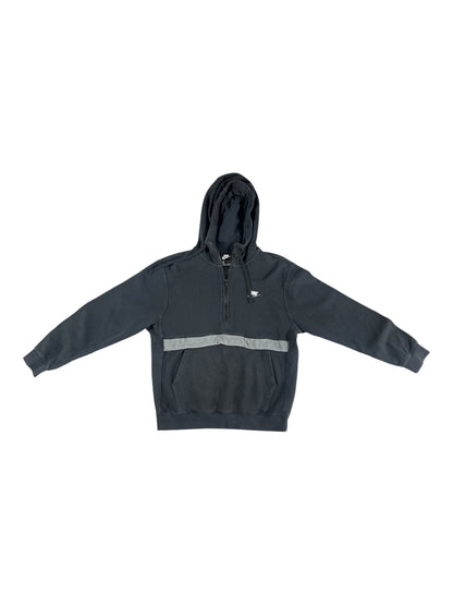 Vintage - Nike 1/4 Zip Hoodie Black & Grey – Men’s Medium