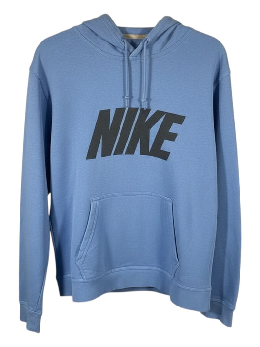 Vintage Nike Sportswear Graphic Spell-Out Hoodie - Blue - Medium