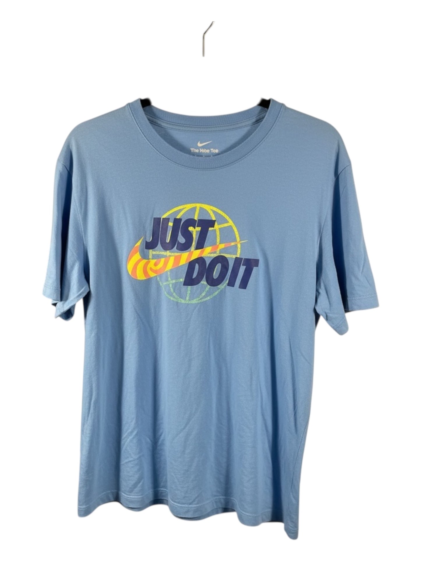 Nike “Just Do It” Graphic T-Shirt – Light Blue | Retro Sportswear Tee