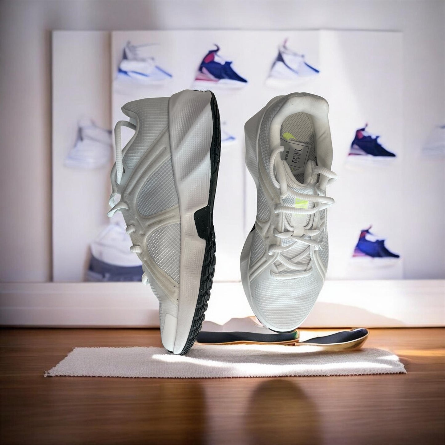 Nike Metro Tek Trainers – White / Metallic Summit White – UK 6
