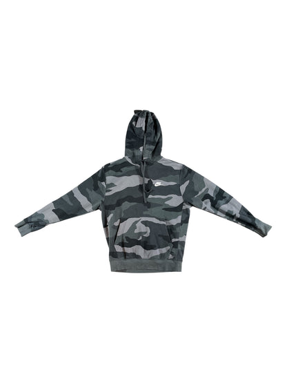 Vintage - Nike Camo Hoodie – Grey Camouflage – Men’s Small